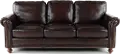 Hampton Brown Leather Sofa