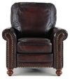 1703-P7160-01L501M/C Traditional Brown Leather Recliner - Hampton-2