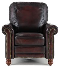 Traditional Brown Leather Recliner - Hampton-2