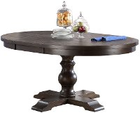 Brown and White 5 Piece Round Dining Set - Xcalibur-4