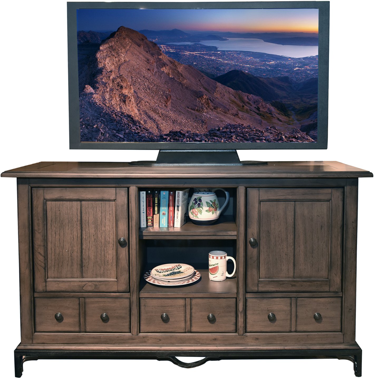 64 inch Mindi Gray TV Stand-1