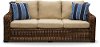 3PC/TORTOLA/LN/SO/2C Wicker and Linen Sofa and 2 Chairs - Tortola-3