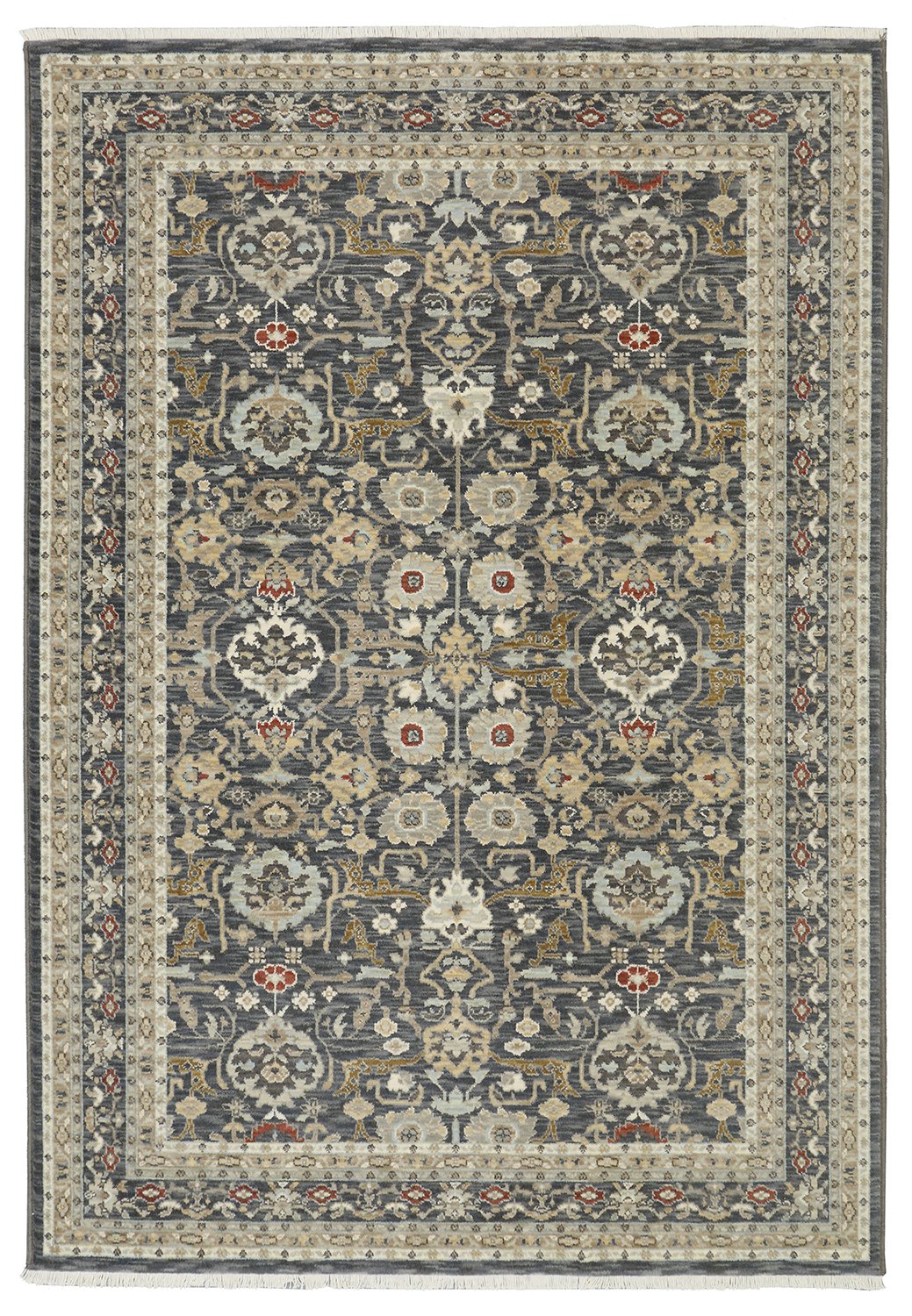 38861-17010 8 x 11 Large Charcoal Gray Area Rug - Masque-1