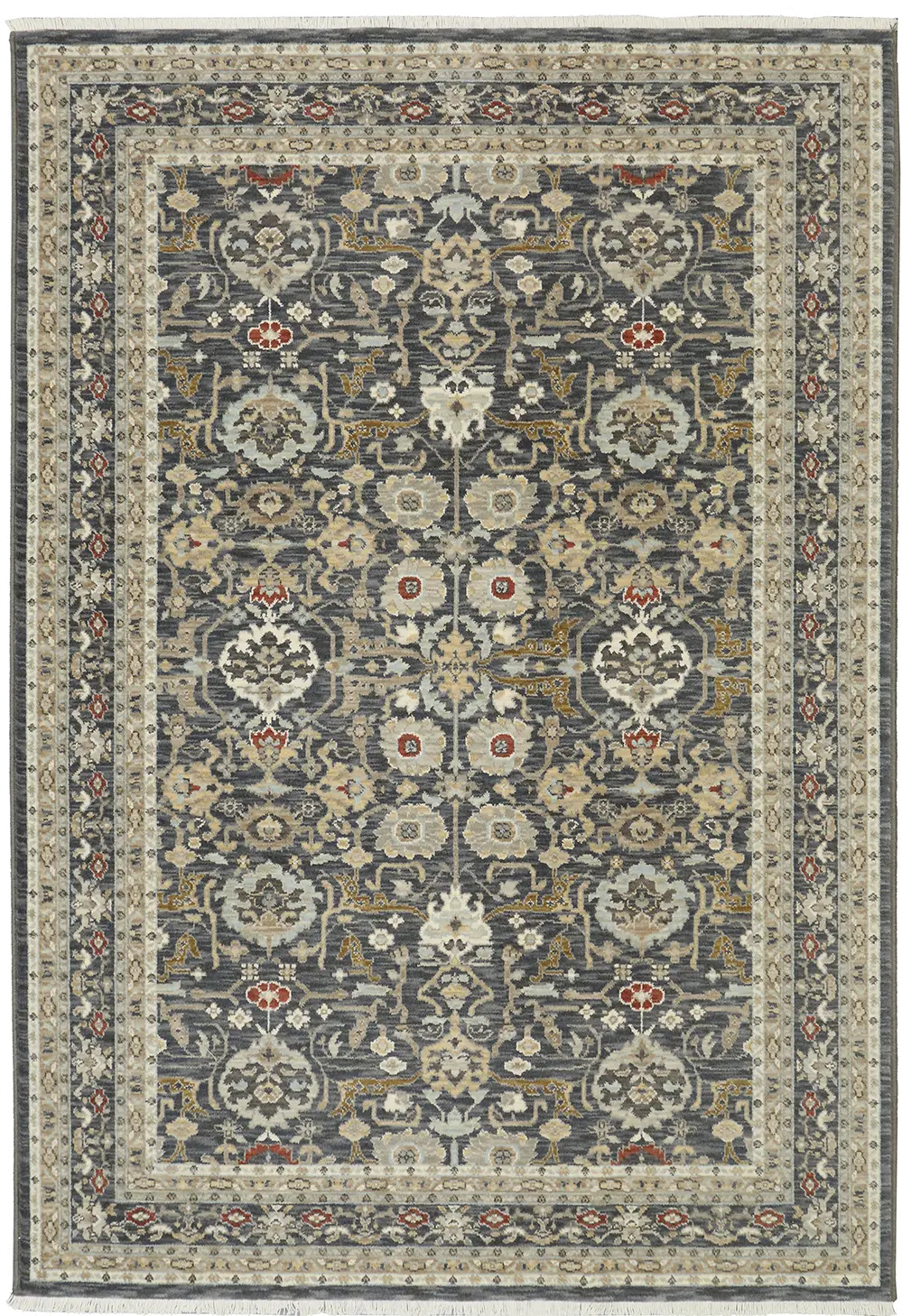 38861-17010 8 x 11 Large Charcoal Gray Area Rug - Masque-1