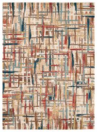 5 x 8 Medium Multi-Colored Area Rug - Intrigue