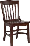 Walnut Wood Restaurant Chair - Schoolhouse