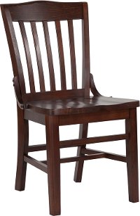 Walnut Wood Restaurant Chair - Schoolhouse