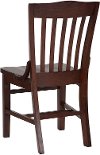 Walnut Wood Restaurant Chair - Schoolhouse-3
