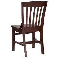 Walnut Wood Restaurant Chair - Schoolhouse-3