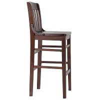 Walnut Wood 29 Inch Restaurant Bar Stool - Schoolhouse-2