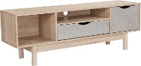 Light Brown Oak Wooden 60 Inch TV Stand - St. Regis