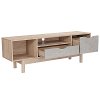 Light Brown Oak Wooden 60 Inch TV Stand - St. Regis-2