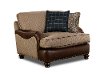 Traditional Two-Tone Brown Chair - Cognac