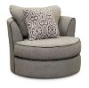 Clearance Contemporary Cement Gray Curved Chair - Rumbler
