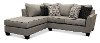 Contemporary Cement Gray 2 Piece Sectional - Rumbler
