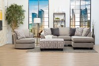 Contemporary Cement Gray 2 Piece Sectional - Rumbler