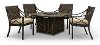 Brown 5 Piece Fire Pit Set - Davenport