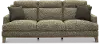 Irvine Contemporary Charcoal Gray and Cream Sofa