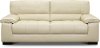 C827-DC Contemporary Smoke White Leather Sofa - Sienna