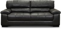 C827-DC Contemporary Dark Gray Leather Sofa - Sienna