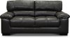 C827-DA Contemporary Dark Gray Leather Loveseat - Sienna