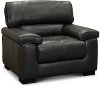 C827-CA Contemporary Dark Gray Leather Chair - Sienna