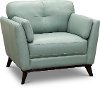 CC43-CA Modern Seafoam Green Leather Chair - Warsaw
