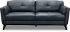 CC43-DC Modern Dark Blue Leather Sofa - Warsaw