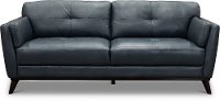 CC43-DC Modern Dark Blue Leather Sofa - Warsaw