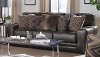 Classic Steel Gray Leather Sofa - Denali