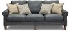 Classic Modern Sky Blue Leather Sofa - Luxe