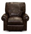 Traditional Brown Leather Power Recliner - Molasses-1