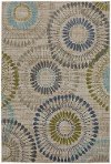 5 x 8 Medium Beige, Citron, and Indigo Blue Rug - Metropolitan