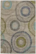 91006-50137/5X8/METR Metropolitan 5 x 8 Beige, Citron, and Indigo Blue Rug