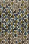 90995-50137 5 x 8 Medium Contemporary Citrine, Gray, and Blue Rug - Metropolitan