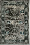 8 x 10 Large Gray and Blue Rug - Vintage