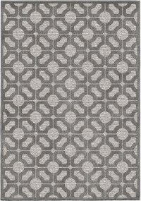 5 x 7 Medium Gray Indoor-Outdoor Rug - Boucle