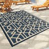 5 x 7 Medium Blue Indoor-Outdoor Rug - Four Seasons