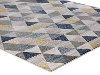 5 x 8 Medium Ivory, Gray, Purple, and Blue Rug - Olympus-2