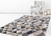 5 x 8 Medium Ivory, Gray, Purple, and Blue Rug - Olympus-3