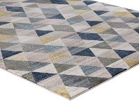 8 x 11 Large Ivory, Gray, Purple, and Blue Rug - Olympus-2