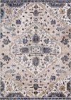 8 x 11 Large Ivory, Gray, and Blue Rug - Olympus