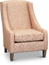 Clearance Transitional Coral Club Accent Chair - Janice