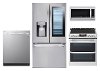 SS-4PC-ELE-PACKAGE LG 4 Piece Kitchen Appliance Package with Electric Range - Stainless Steel
