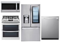 SS-4PC-GAS-PACKAGE LG 4 Piece Kitchen Appliance Package with Gas Range - Stainless Steel