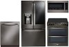 BSS-4PC-ELE-PACKAGE LG 4-piece Kitchen Appliance Package with Electric Range - Black Stainless Steel