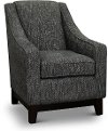 Transitional Smoke Gray Accent Chair - Mariko