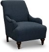 Traditional Indigo Blue Accent Chair - Kelsey