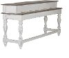 Antique White Console Bar Table - Magnolia Manor