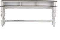 Antique White Console Bar Table - Magnolia Manor-3
